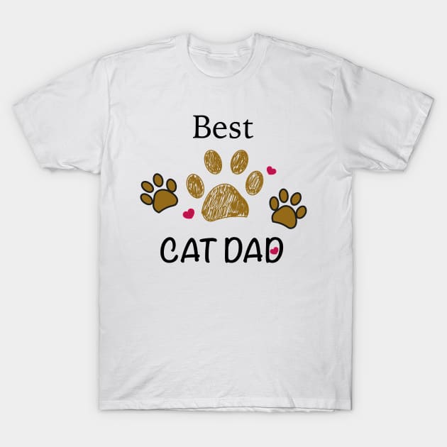 Best cat dad T-Shirt by GULSENGUNEL